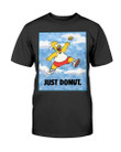 Vintage 90S Simpsons Home Just Donut Rare Nike Parody Homer Simpson T Shirt 210911