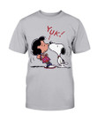 Vintage 80S Peanuts Gang Snoopy Kissing Lucy Yuk 1988 T Shirt 091021