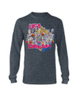 Vintage Usa Dream Team Caricature 90S Long Sleeve T Shirt 082421