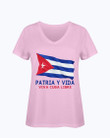 Patria Y Vida   Viva Cuba Libre Ladies Hd V Neck 071621