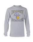 Vintage 80S University Of Windsor   Triblend 30Th Annual Basketball Tournament Long Sleeve T Shirt 062821