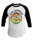 1984 Led Zeppelin Le Chant Du Cygne De Baseball 34 Sleeve Raglan Shirt 071621