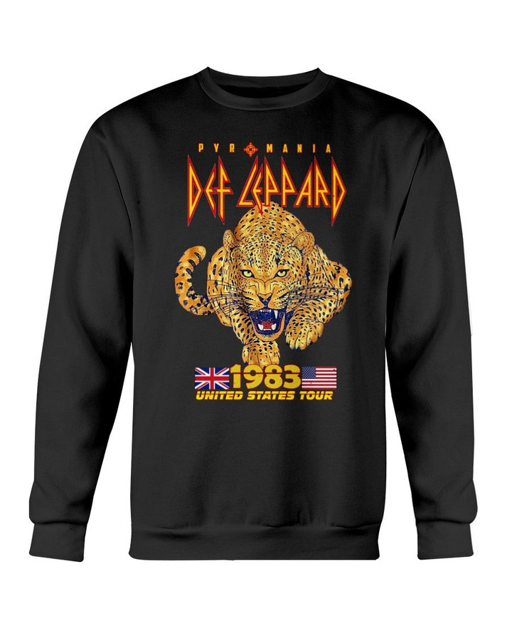Def Leppard Tour 1983 United State Tour 83 Sweatshirt 211014