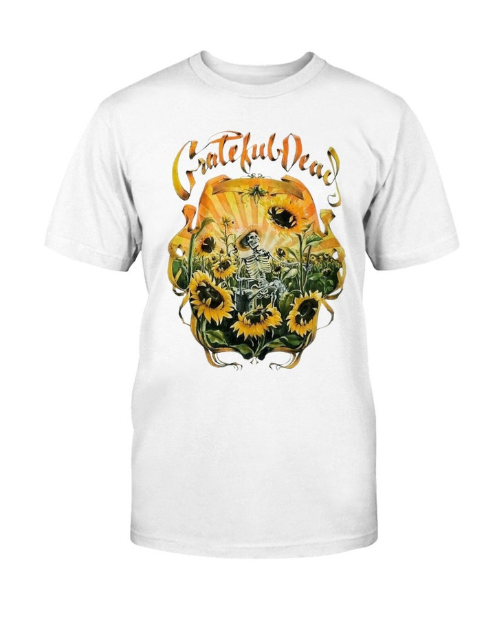 Vintage Nwot Rare 1994 Grateful Dead Skeleton Sunflower Fall Tour Concert Graphic T Shirt 083121
