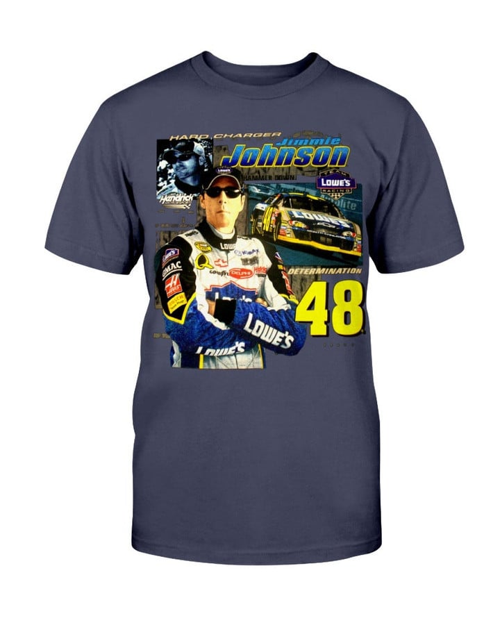 Jimmie Johnson Lowes Chevy Hard Charger T Shirt 083021
