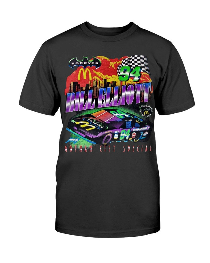 1995 Bill Elliott Gotham City Special Nascar T Shirt 090121
