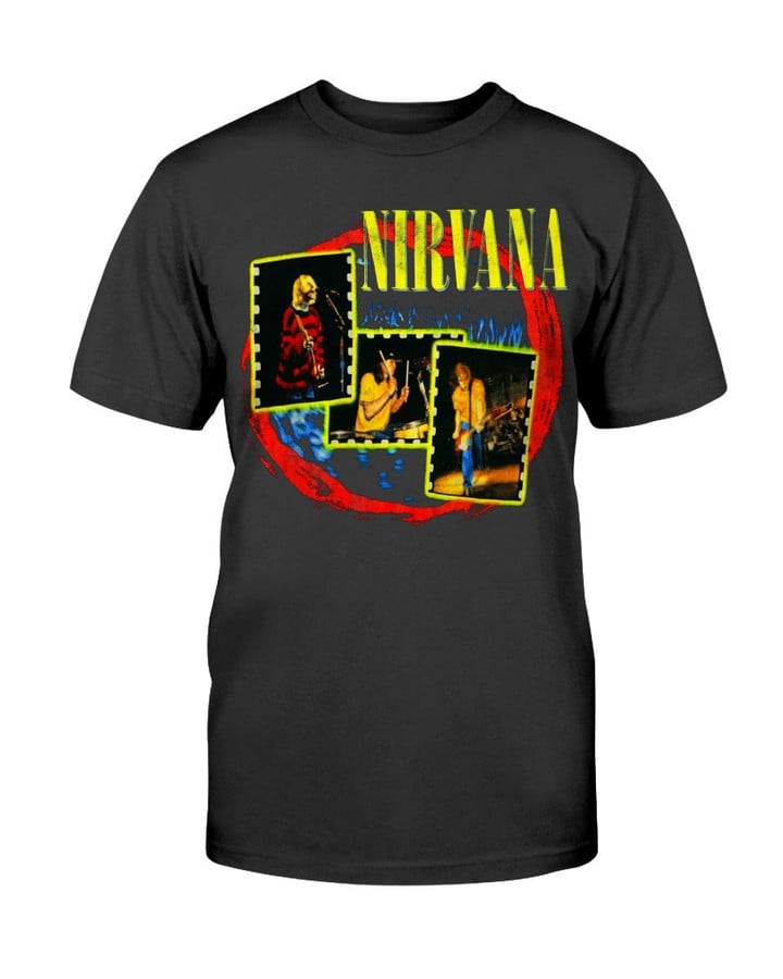 90S Nirvana Vibrant Band T Shirt 082521