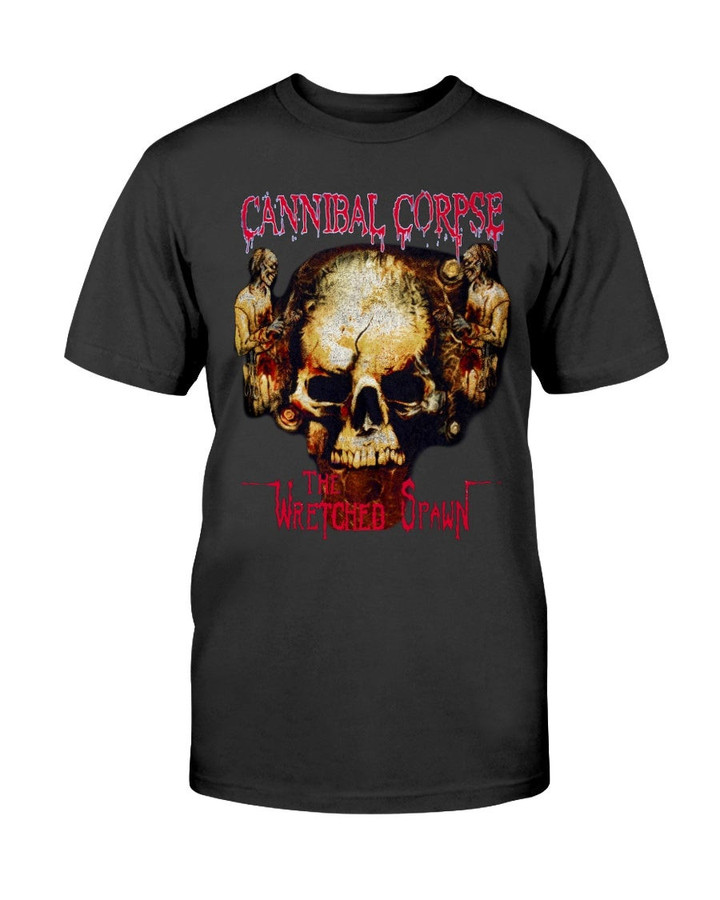 Rare Cannibal Corpse The Wretched Spawn Bootleg Vintage 00S T Shirt 210913