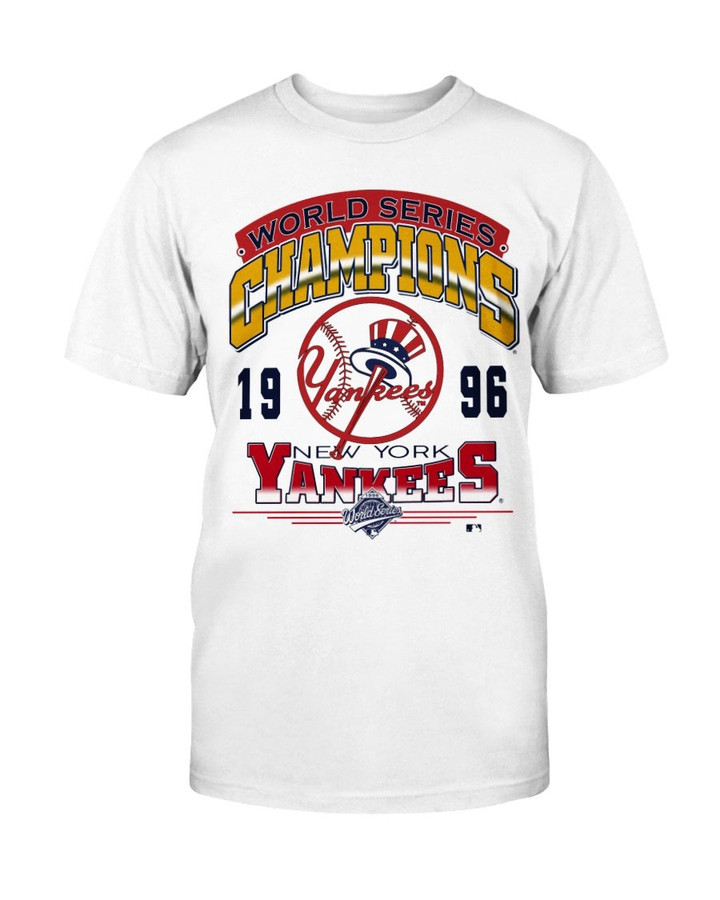 Vintage Nwt 1996 New York Yankees World Series Champions Mlb Baseball Graphic Henry Aaron Inc T Shirt 090621