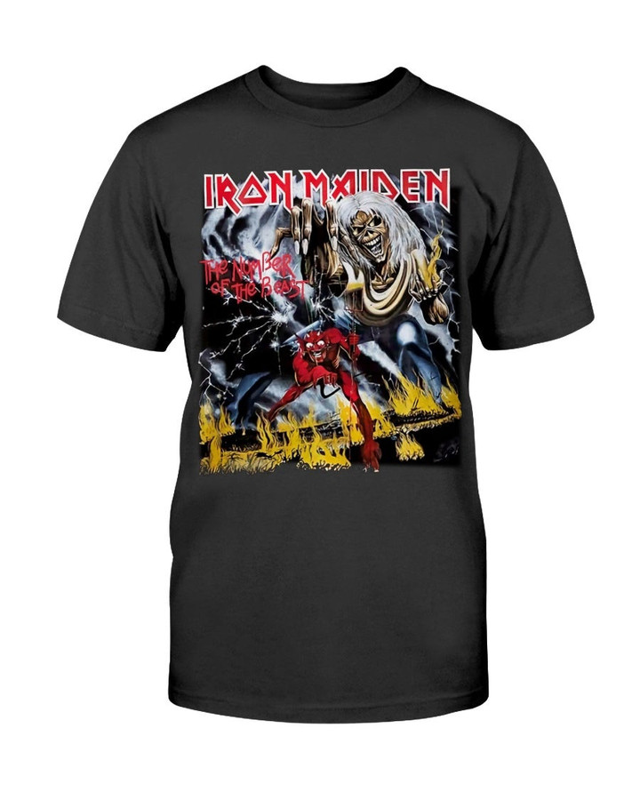 Iron Maiden The Number Of The Beast Vintage T Shirt 090721