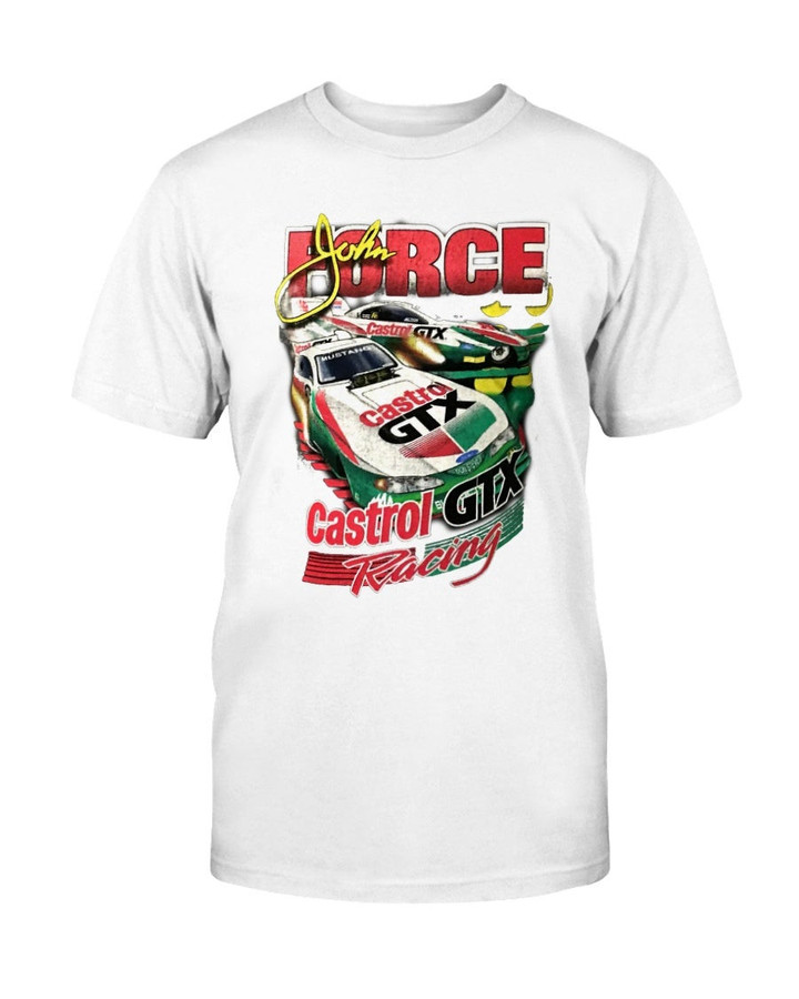 Vintage John Force Racing Gtx Castrol Drag Racing Winston Championship T Shirt 090421