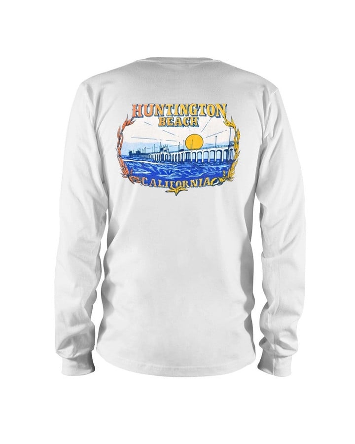 70S Huntington Beach California Vintage Long Sleeve T Shirt 083021