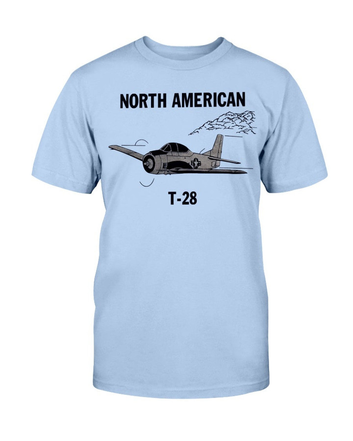North American T 28 Usaf Airplane T Shirt 082721