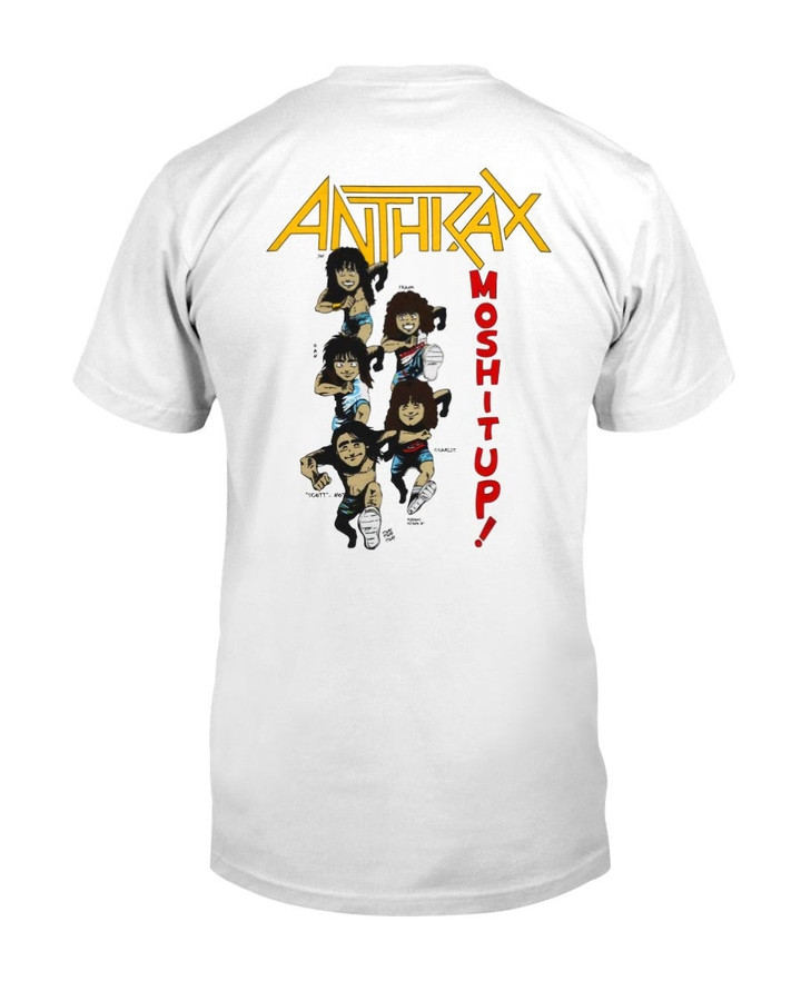 Anthrax Not Man Riding Skateboard T Shirt 082421