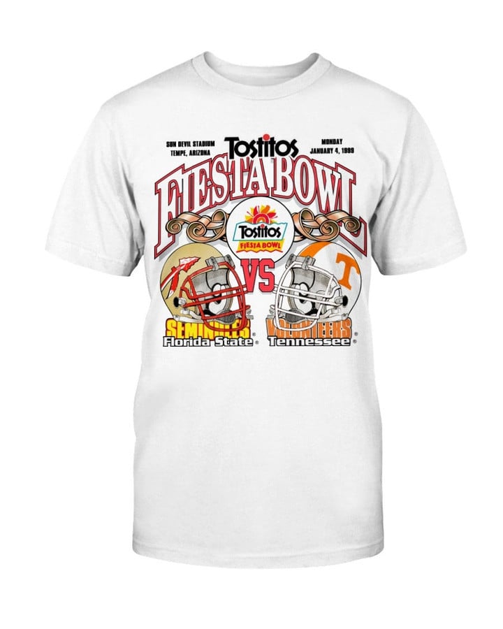 90S Fiesta Bowl Florida State Seminoles Vs Volunteer Tennessee T Shirt 082621