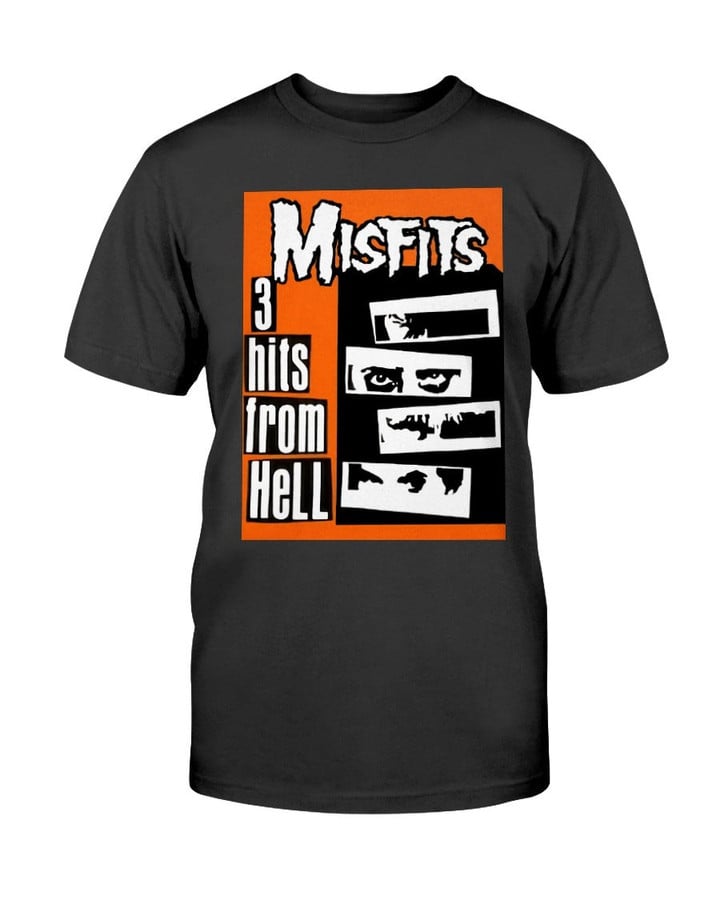 Misfits Shirt 1981 Vintage 3 Hits From Hell T Shirt 090821