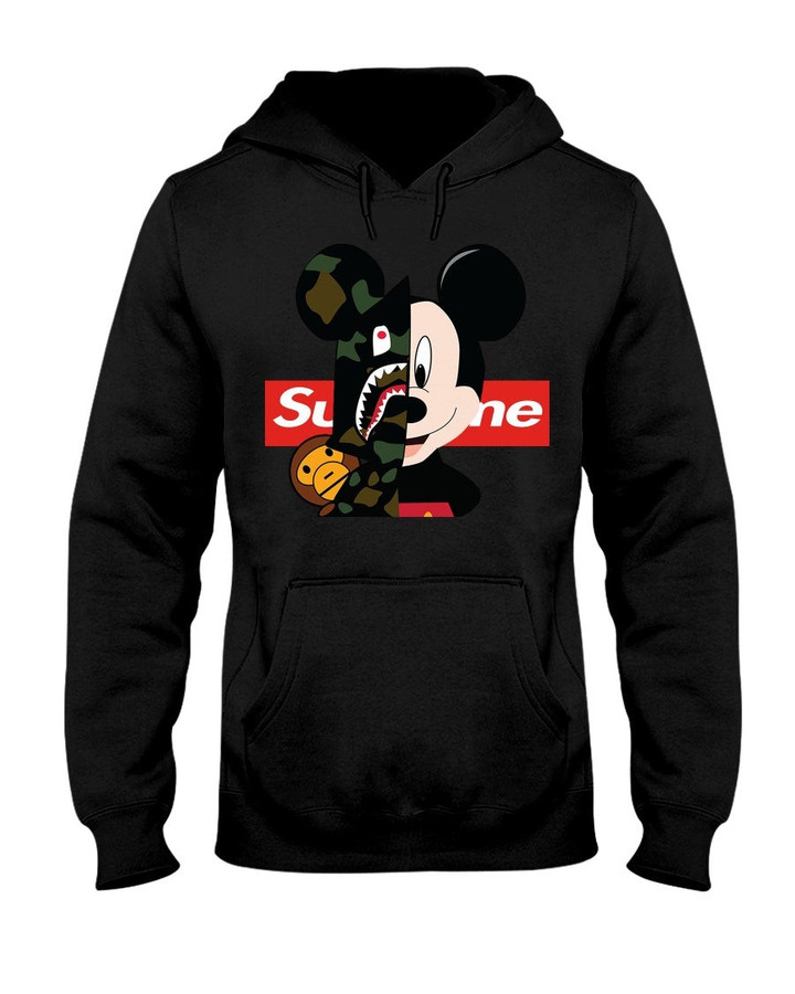 Mickey Mouse Supreme Bape Mickey Mouse Supreme Bape Hoodie 082921