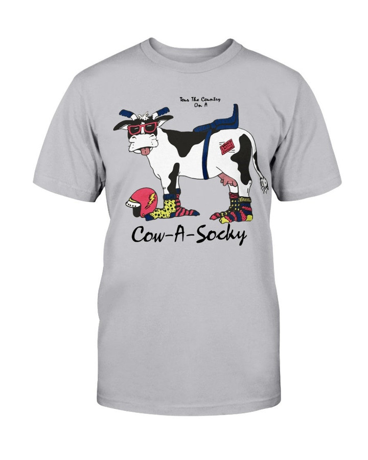 Vintage 90S Cow A Socky Funny Cow T Shirt 090821