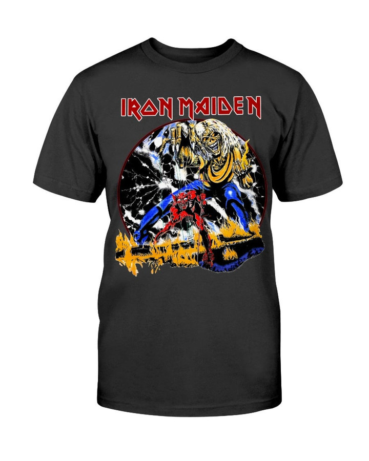 Vintage 1982 Iron Maiden Number Of The Beast World Tour T Shirt 082421