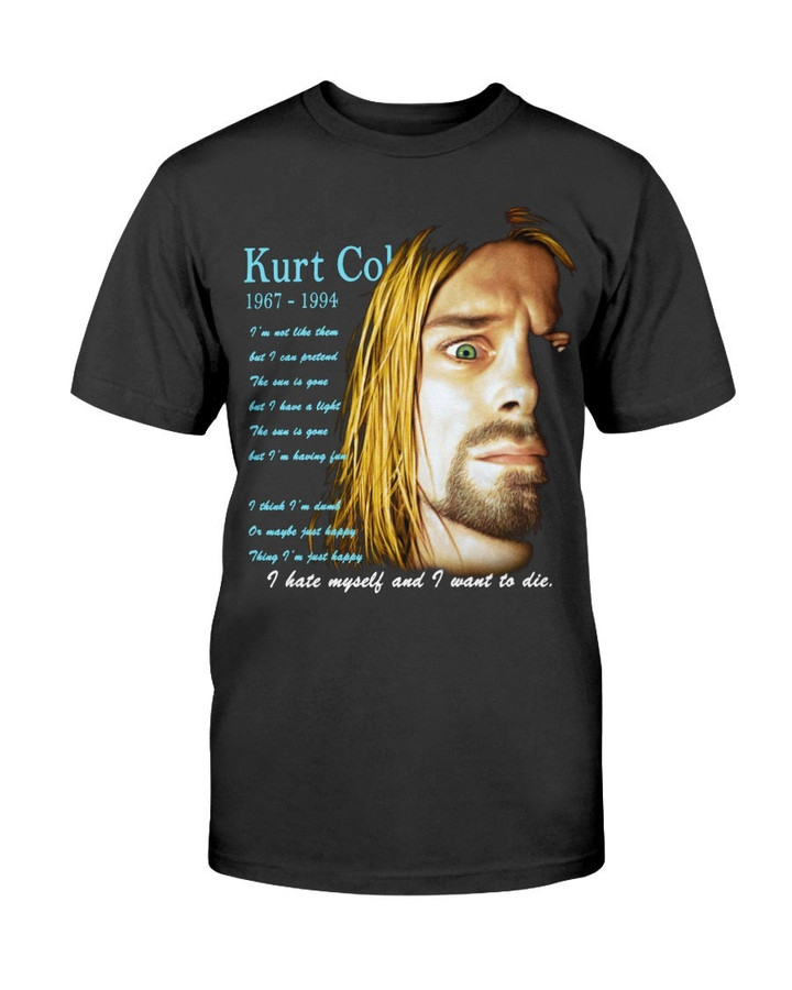 Vintage Kurt Cobain I Hate Myself And Want To Die Nirvana 90S T Shirt 090721