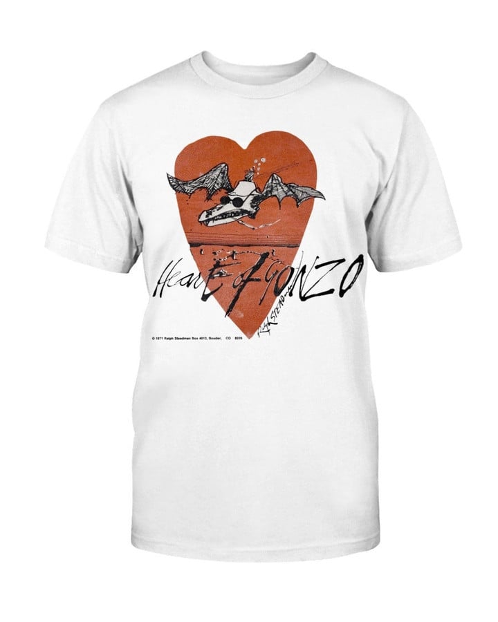80S Heart Of Gonzo Ralph Steadman T Shirt 090321