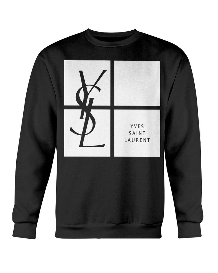 Vintage Yves Saint Laurent Shirt Spellout Design Sweatshirt 090421