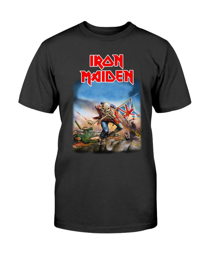 Vintage Iron Maiden The Trooper Rock Band T Shirt 090421