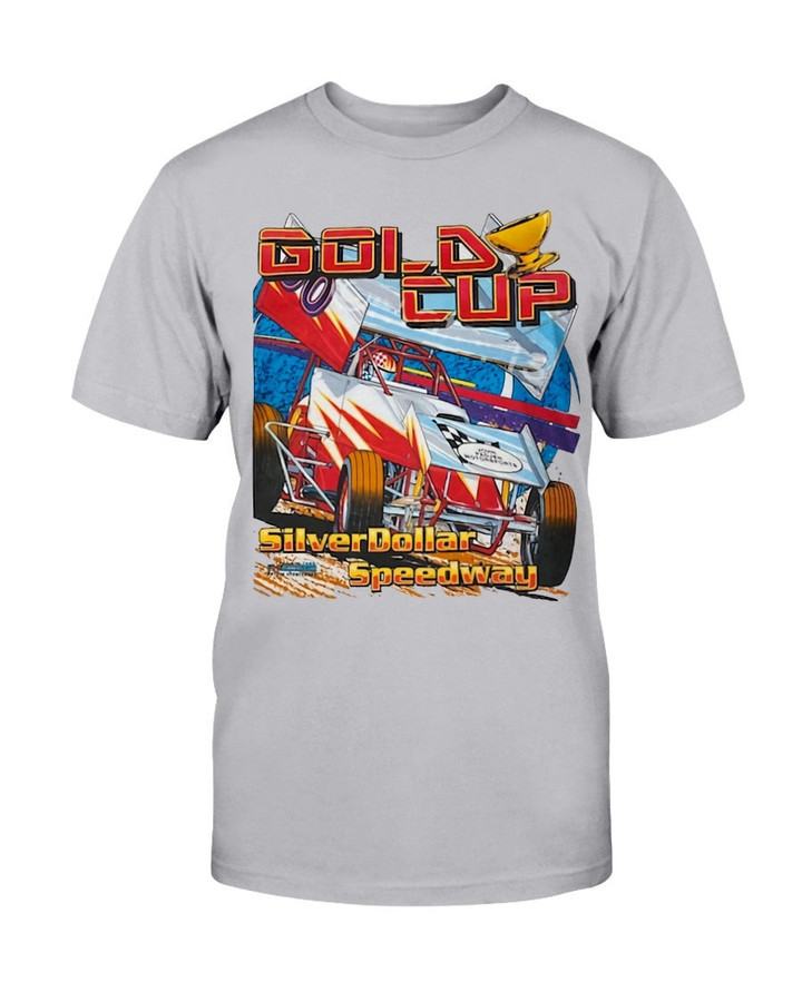 Vintage 2000 Silver Dollar Speedway California Gold Cup T Shirt 090921