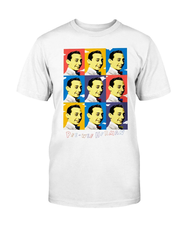 90S Pee Wee Herman Andy Warhol Stanley Desantis Promo T Shirt 082621