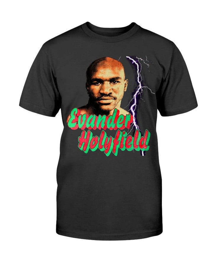 Vintage 1996 Evander Holyfield Mike Tyson Wba 90Boxing Champion Hip Hop Street Wear Rare T Shirt 083021