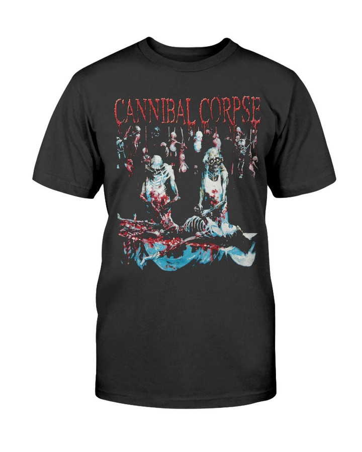 Cannibal Corpse Buted At Birth Death Metal Band T Shirt 090821