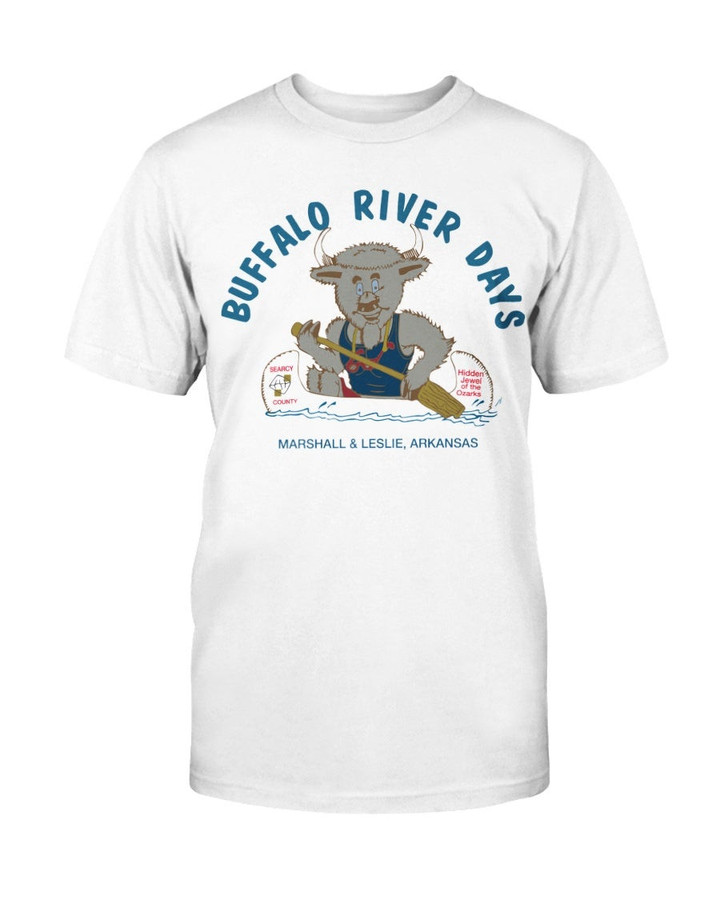Vintage 90S Buffalo River Days Marshall Leslie Arkansas Souvenir T Shirt 090321