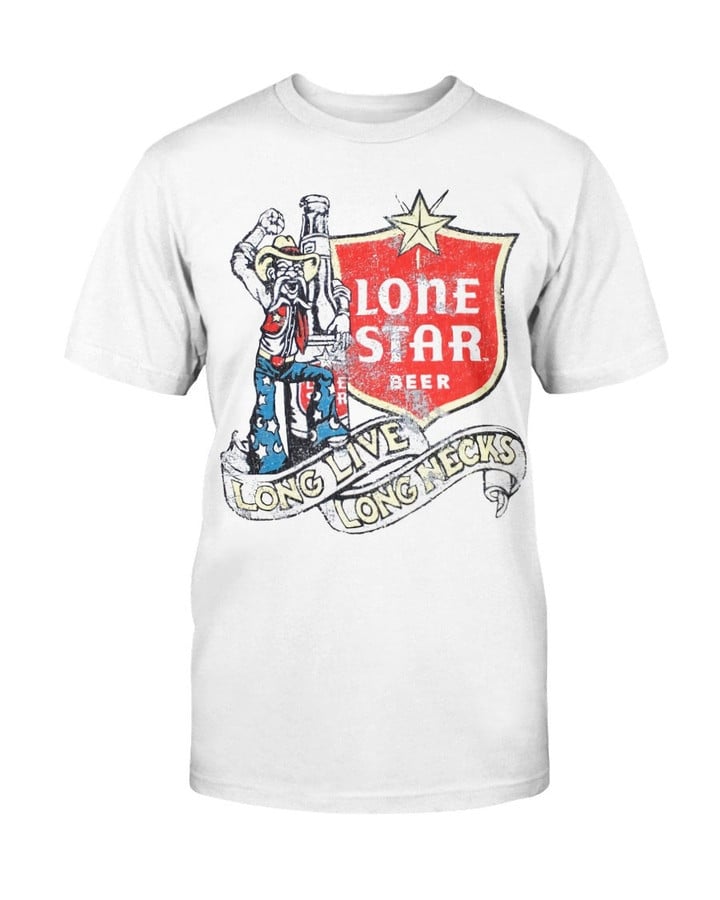 Lone Star Long Live Longnecks Retro Vintage T Shirt 090621