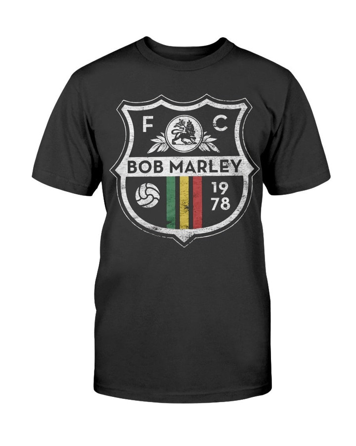 Bob Marley Soccer Crest T Shirt 210913