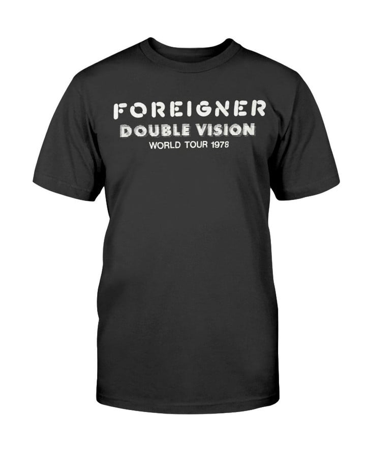70S Foreigner Double Vision World Tour 1978 Rock T Shirt 070521