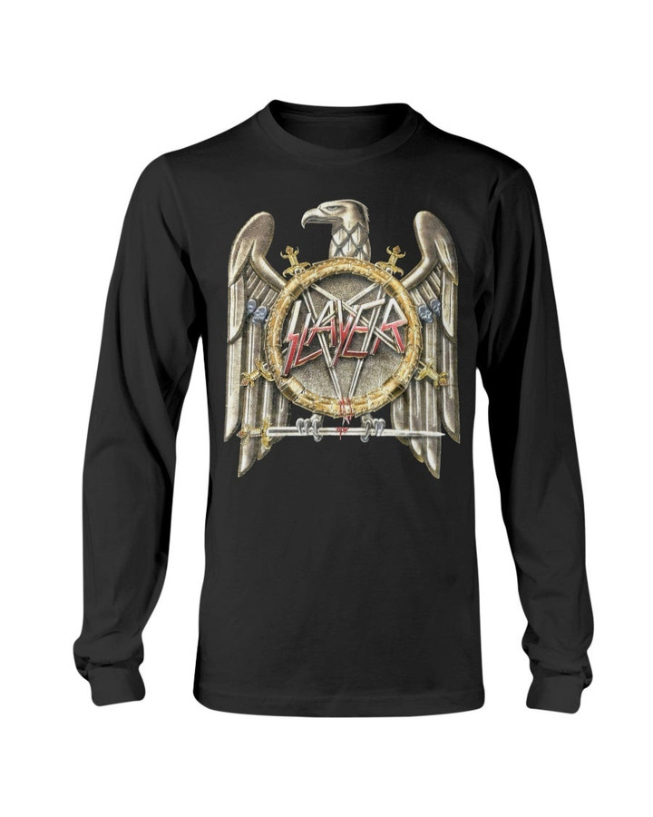 Vintage Slayer 1991 Touring In The Abyss Long Sleeve T Shirt 070521