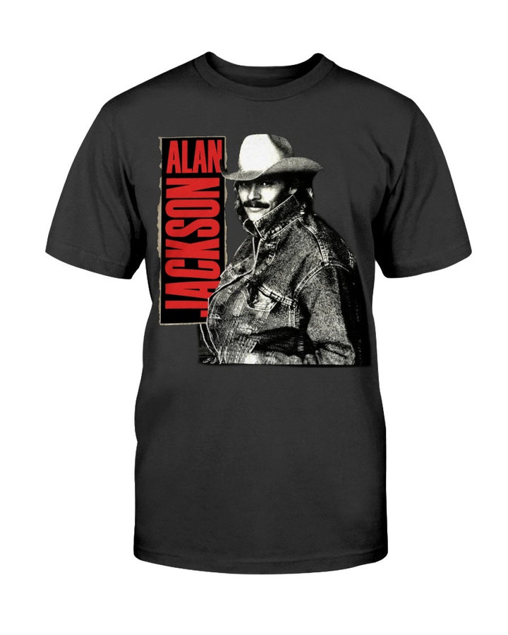 90S Alan Jackson Country Music Promo Shirt Perfect Gently Faded Vintage Single Stitch 1990S Alan Jackson Country Music Promo T Shirt 072021