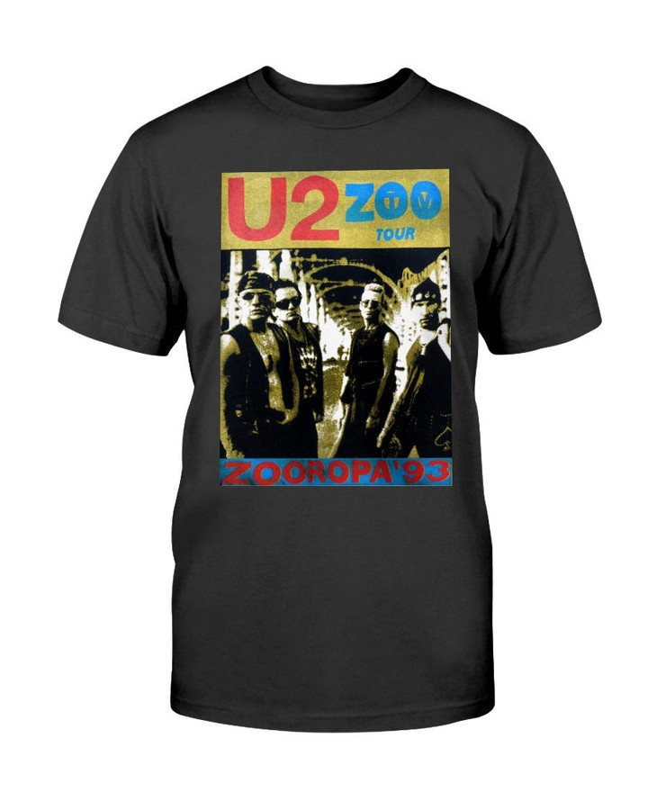 Vintage 1993 U2 Zooropa Zoo Tv Irish Alternative Rock Post Punk Band Tour T Shirt 062921