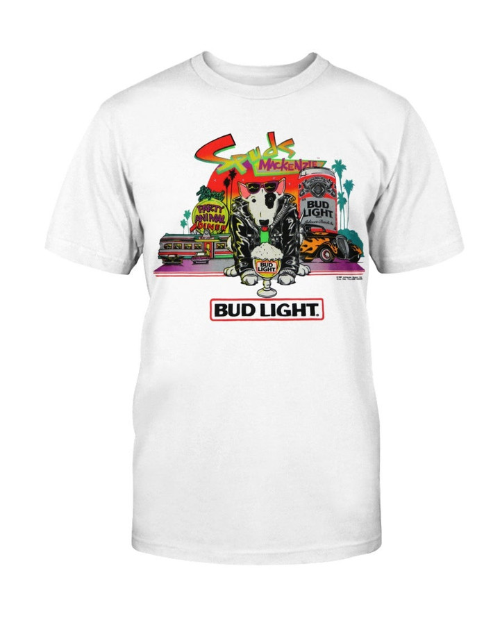 80S Spuds Mackenzie Bud Light Party Animal T Shirt 062821