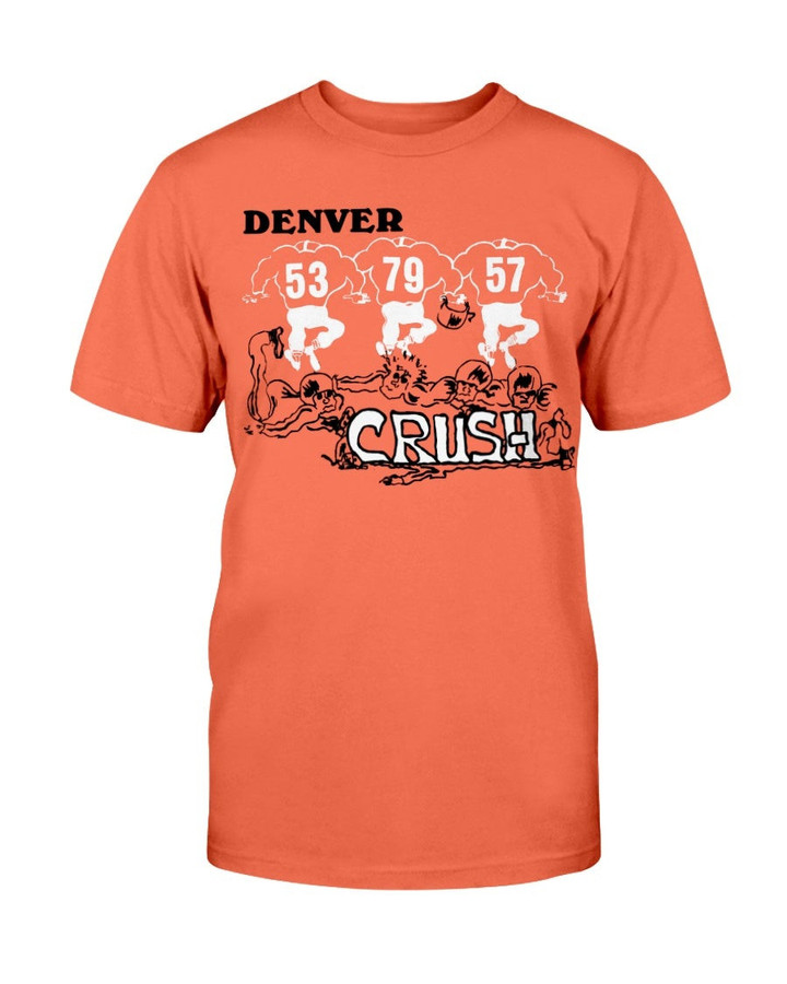 Vintage 70S  80S Nfl Denver Broncos Orange Crush Team T Shirt 070521