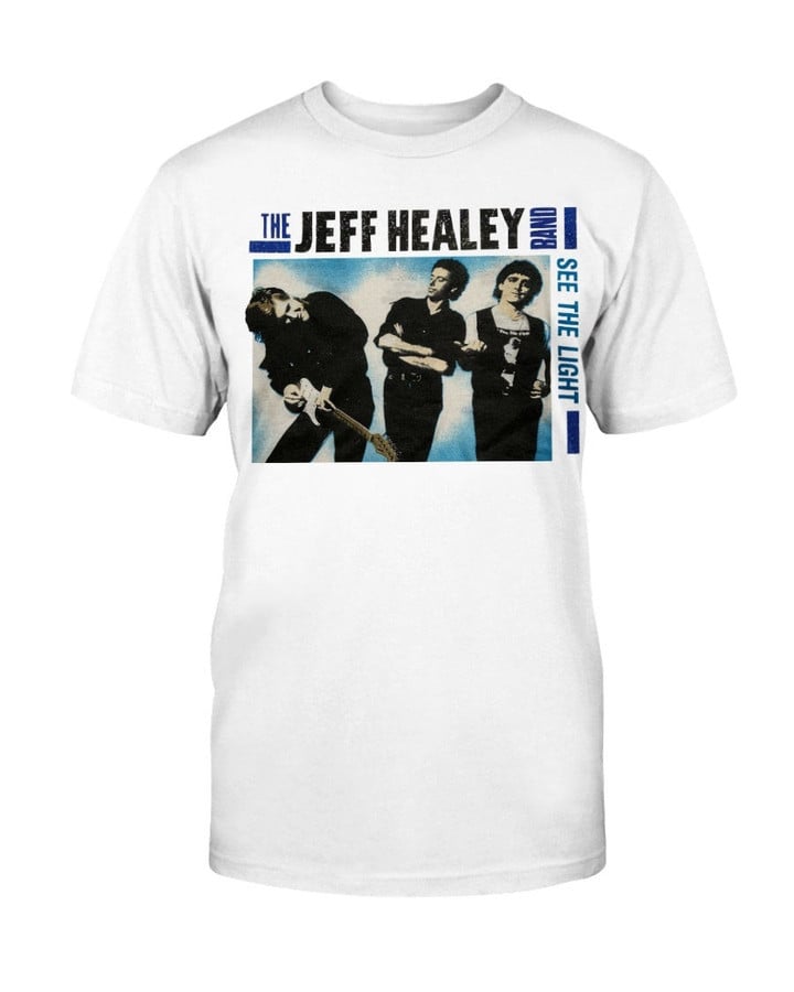 Jeff Healey Band Shirt 1989 See The Light Album Promo Vintage Tee Classic Rock Music Screen Stars T Shirt 071421
