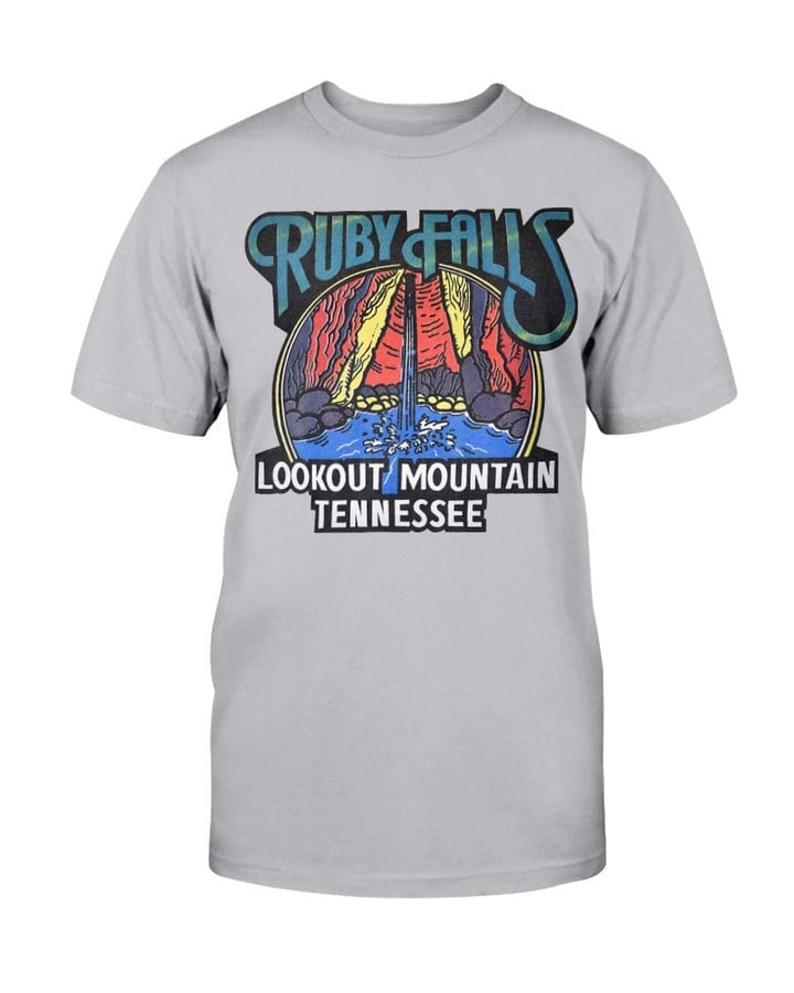 80S Ruby Falls Lookout Mountain Tennessee Waterfall Tourist T Shirt 071321
