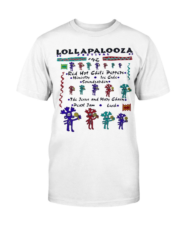 Vintage Rare 1992 Lollapalooza Festival Concert By Cooldogvintage T Shirt 062821