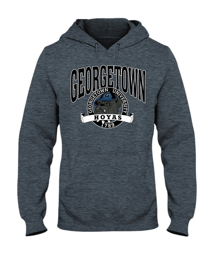 Vintage 90S Georgetown Hoyas Big Logo Spellout Hoodie 071621