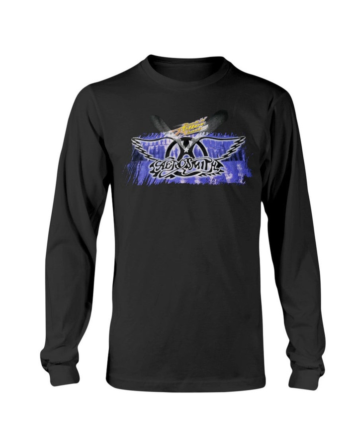 Vintage 1999 Aerosmith Rockin Roller Coaster Long Sleeve T Shirt 070121