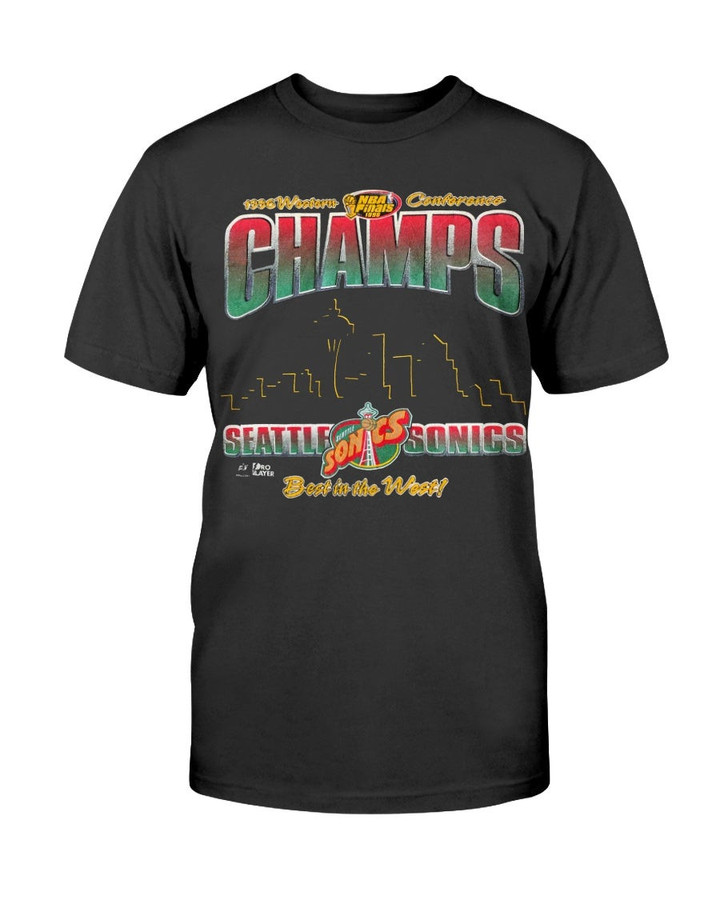Vintage Seattle Sonics Nba Finals 90S T Shirt 070621