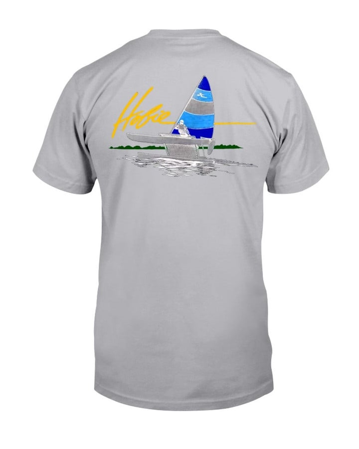 80S Hobie Sailboat Catamaran Sailing Ocean T Shirt 071221