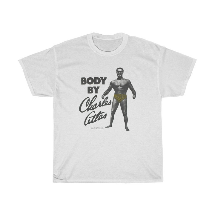 Body By Charles Atlas Vintage Bodybuilder   Pop Culture Icon Classic Old Comic Book Publicit Style Promo Unisex Heavy Cotton Tee 071021