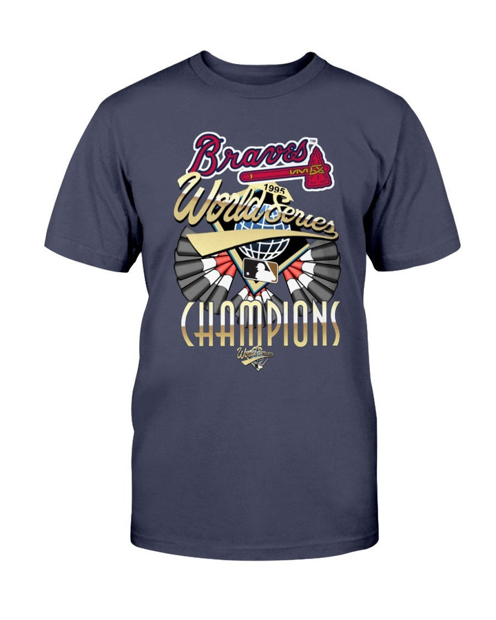 90S Atlanta Braves 1995 World Series Champs T Shirt 062921