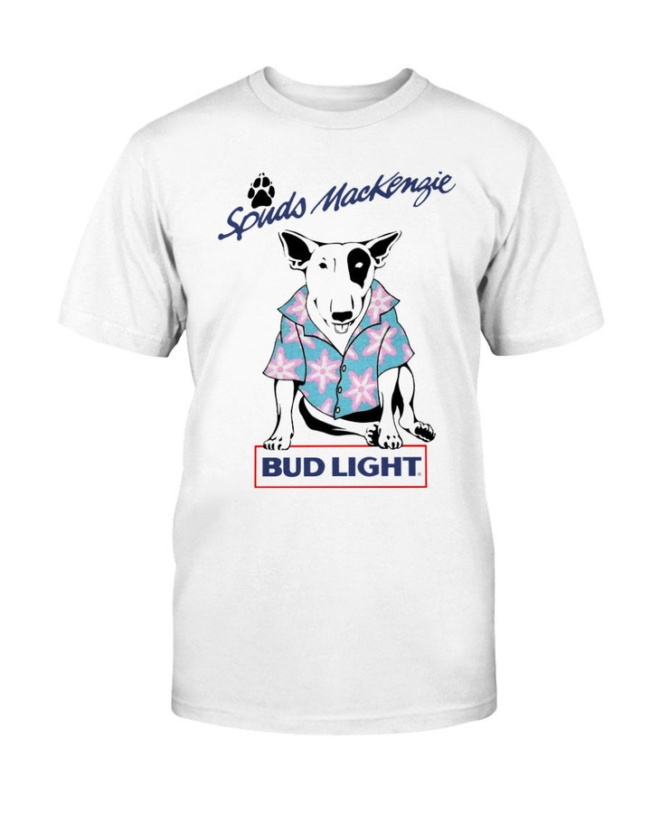 80S Spuds Mackenzie Bud Light Aloha T Shirt 062821